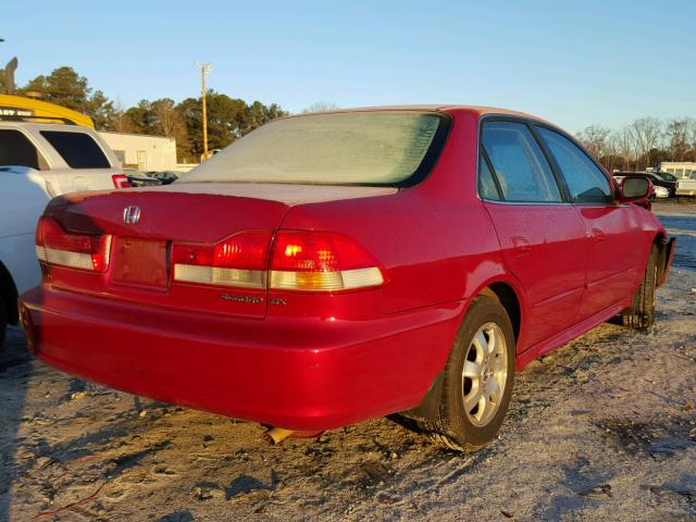 1HGCG56672A139963 - 2002 HONDA ACCORD EX MAROON photo 4