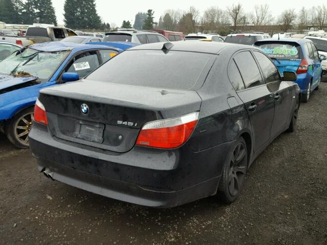 WBANB33594B111906 - 2004 BMW 545 I BLACK photo 4