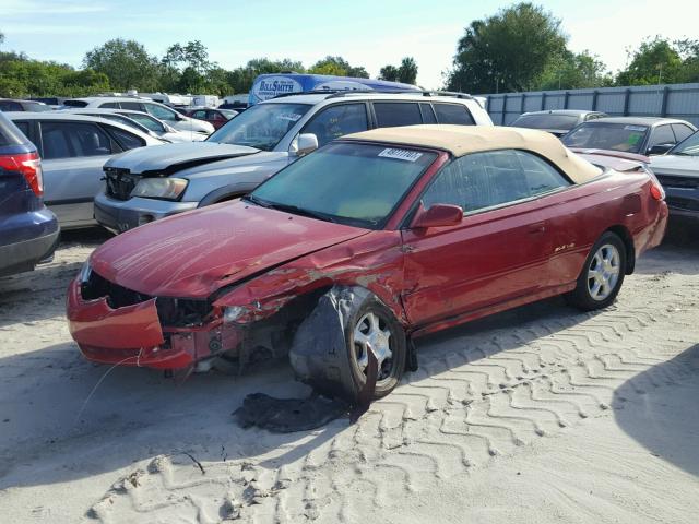 2T1FF28P52C551328 - 2002 TOYOTA CAMRY SOLA MAROON photo 2