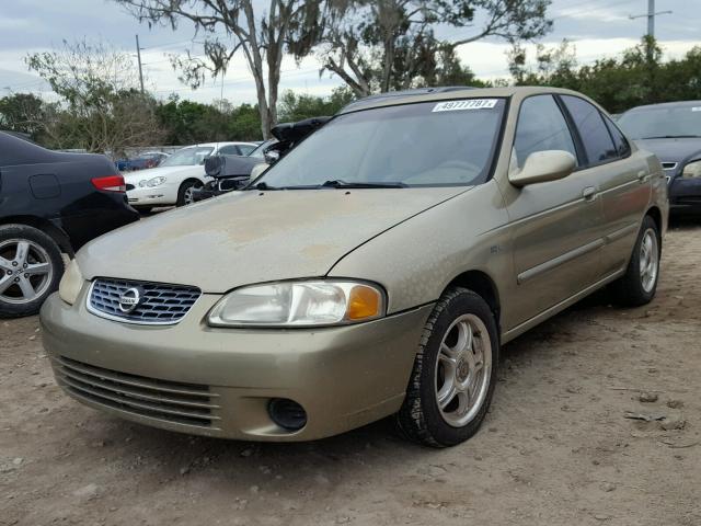 3N1CB51D93L817872 - 2003 NISSAN SENTRA XE GOLD photo 2