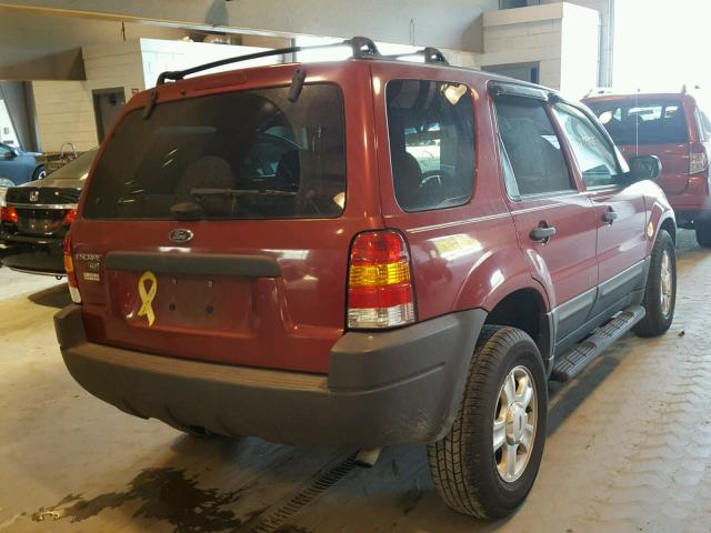 1FMYU03123KC33975 - 2003 FORD ESCAPE XLT RED photo 4