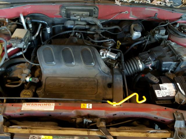 1FMYU03123KC33975 - 2003 FORD ESCAPE XLT RED photo 7