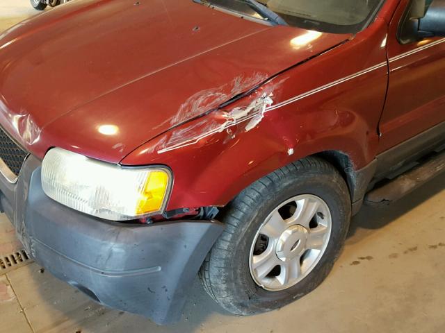 1FMYU03123KC33975 - 2003 FORD ESCAPE XLT RED photo 9