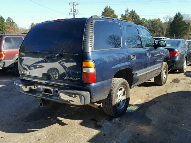 1GNEC13ZX4J270003 - 2004 CHEVROLET TAHOE C150 BLUE photo 4