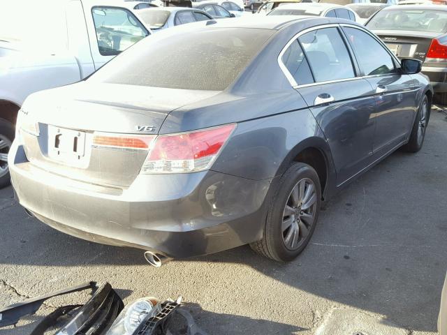 1HGCP3F82CA000895 - 2012 HONDA ACCORD EXL GRAY photo 4