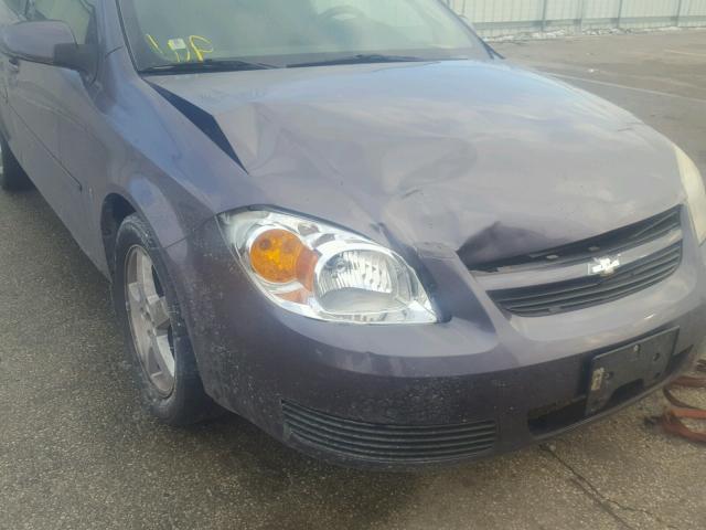 1G1AL15F367739905 - 2006 CHEVROLET COBALT LT GRAY photo 9