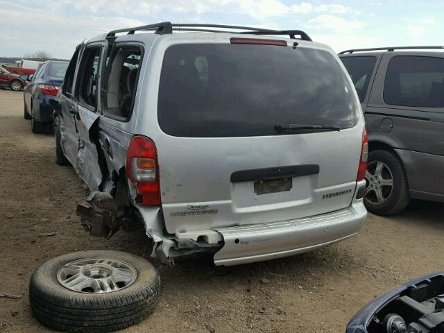 1GNDX03E42D160907 - 2002 CHEVROLET VENTURE SILVER photo 3