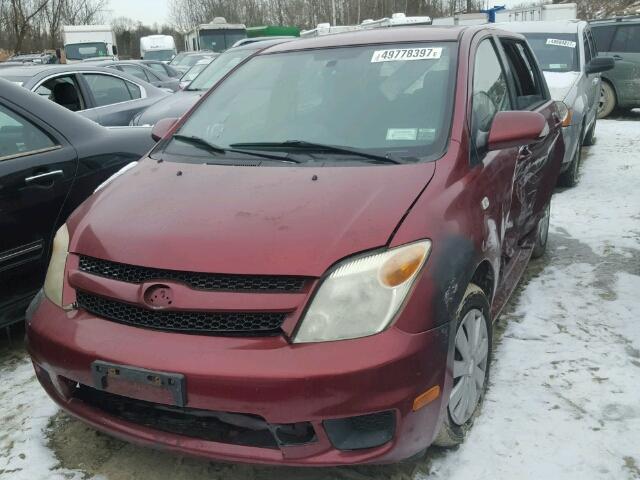 JTKKT604060131520 - 2006 TOYOTA SCION XA RED photo 2