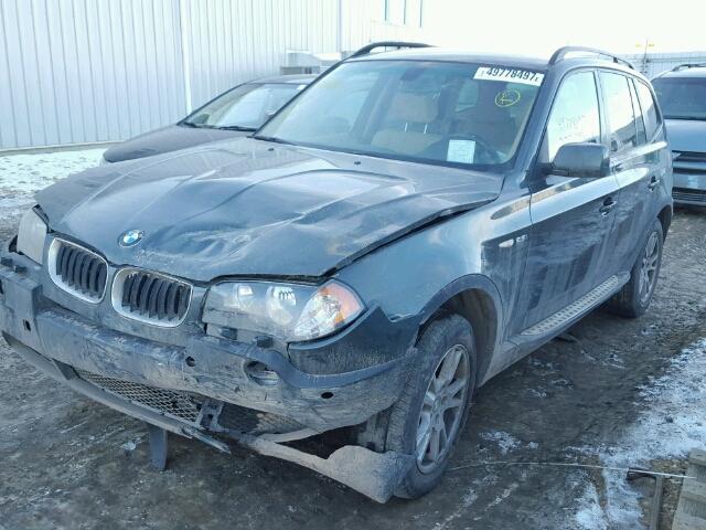 WBXPA73465WC48119 - 2005 BMW X3 2.5I GRAY photo 2