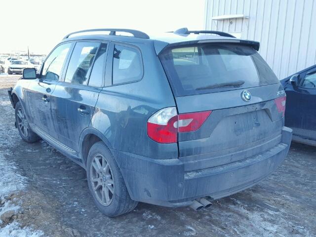 WBXPA73465WC48119 - 2005 BMW X3 2.5I GRAY photo 3