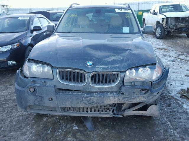 WBXPA73465WC48119 - 2005 BMW X3 2.5I GRAY photo 9