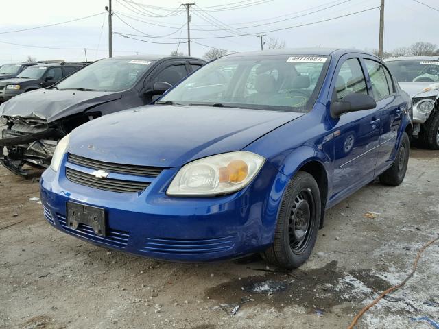 1G1AK52F457561614 - 2005 CHEVROLET COBALT BLUE photo 2