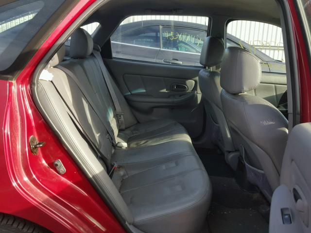 KMHDN56D16U180578 - 2006 HYUNDAI ELANTRA GL RED photo 6