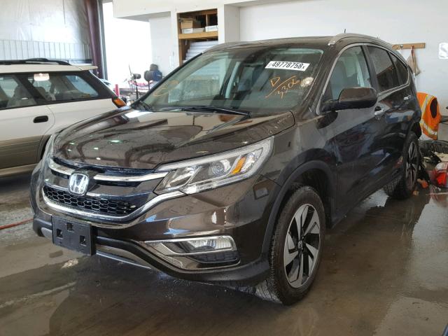 5J6RM4H94GL803306 - 2016 HONDA CR-V TOURI BLACK photo 2