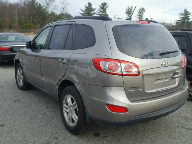 5XYZGDAB7CG156528 - 2012 HYUNDAI SANTA FE G GRAY photo 3