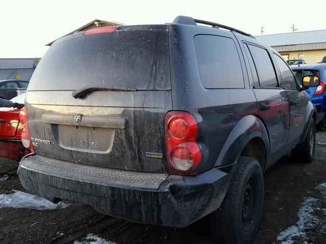 1D8HD48P07F585882 - 2007 DODGE DURANGO SL BLACK photo 4