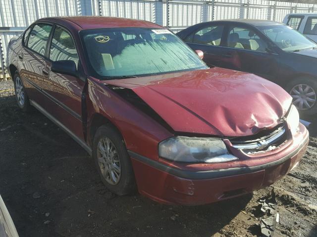 2G1WF52E959347458 - 2005 CHEVROLET IMPALA BURGUNDY photo 1