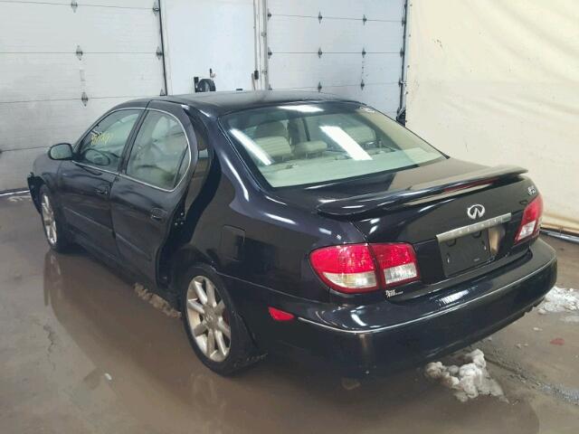 JNKDA31A82T019516 - 2002 INFINITI I35 BLACK photo 3