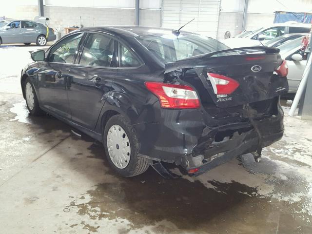 1FADP3F23DL312220 - 2013 FORD FOCUS SE BLACK photo 3