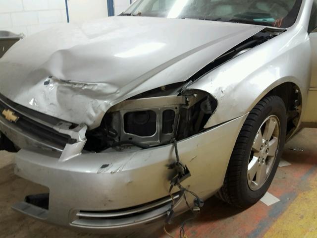 2G1WT58N989240897 - 2008 CHEVROLET IMPALA LT SILVER photo 10