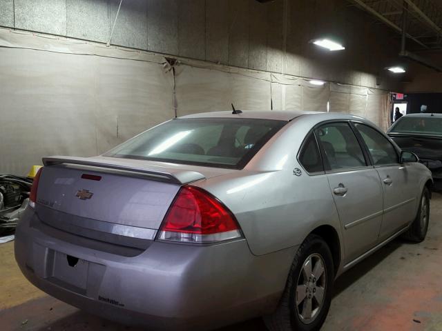 2G1WT58N989240897 - 2008 CHEVROLET IMPALA LT SILVER photo 4