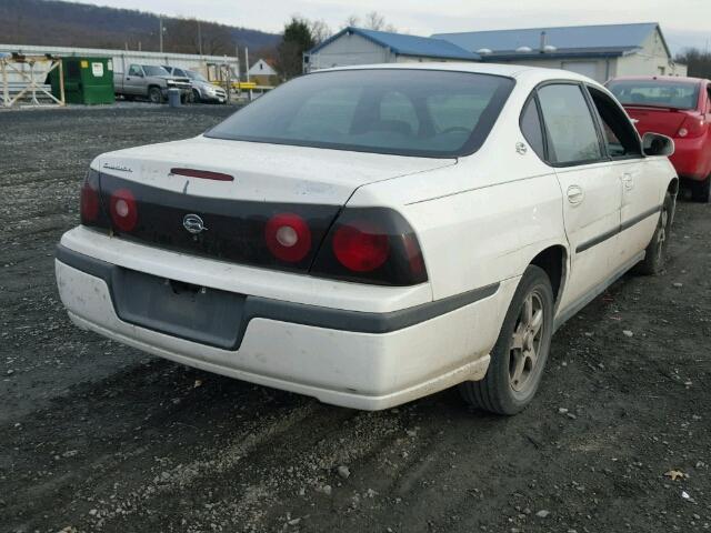 2G1WF55K259362160 - 2005 CHEVROLET IMPALA WHITE photo 4