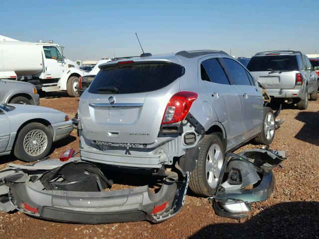 KL4CJASB8FB135684 - 2015 BUICK ENCORE SILVER photo 4