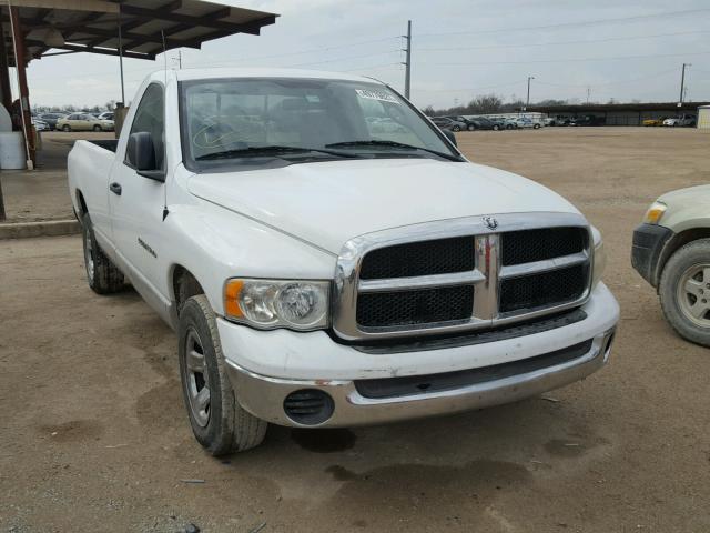 1D7HA16N15J510129 - 2005 DODGE RAM 1500 S WHITE photo 1