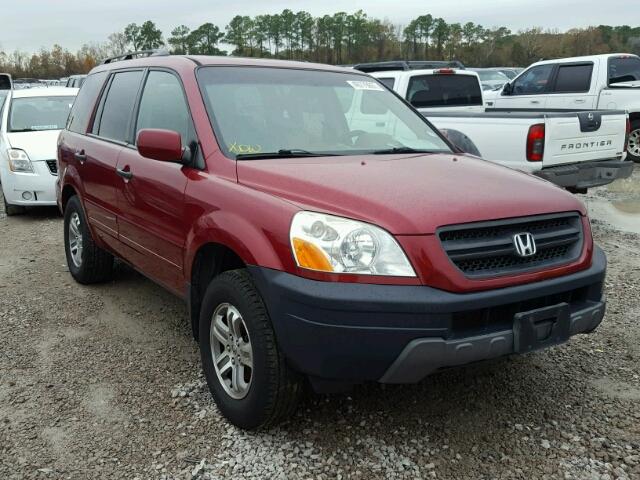 5FNYF18535B038807 - 2005 HONDA PILOT EXL RED photo 1