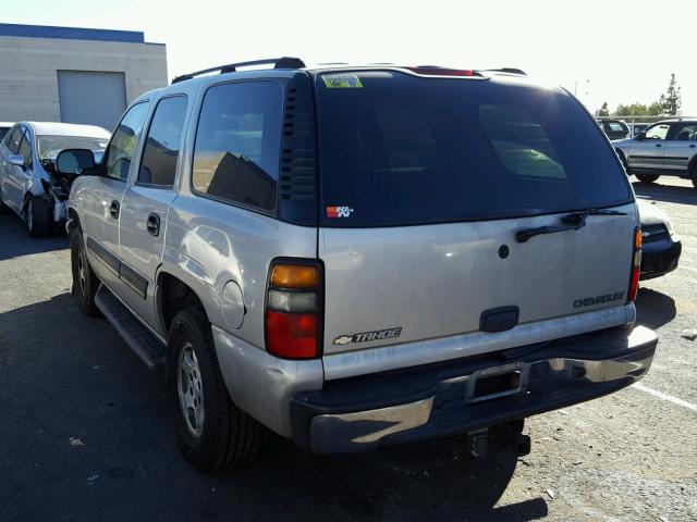 1GNEC13T85R174191 - 2005 CHEVROLET TAHOE C150 SILVER photo 3