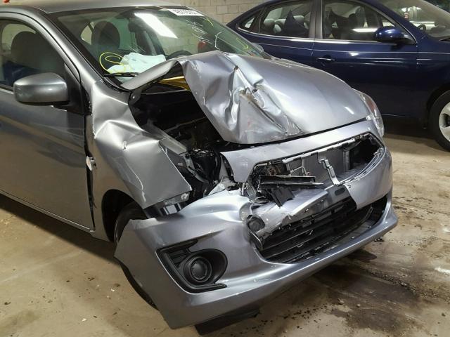 ML32F3FJ3JHF01966 - 2018 MITSUBISHI MIRAGE G4 GRAY photo 9