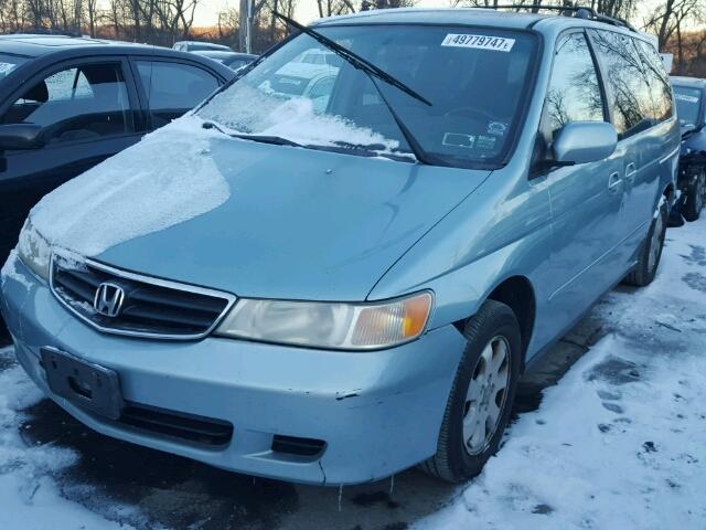 5FNRL18674B080093 - 2004 HONDA ODYSSEY EX GRAY photo 2