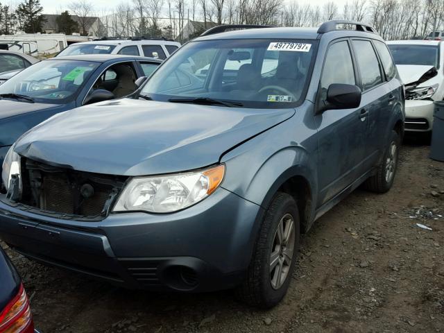 JF2SHABC7BH717919 - 2011 SUBARU FORESTER 2 GREEN photo 2