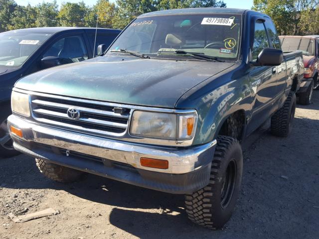 JT4UN22D0V0046272 - 1997 TOYOTA T100 XTRAC GREEN photo 2