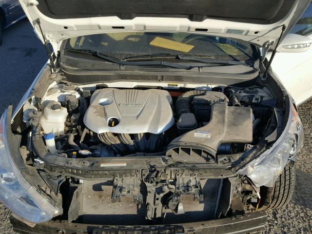 KMHEC4A45BA007542 - 2011 HYUNDAI SONATA HYB WHITE photo 7