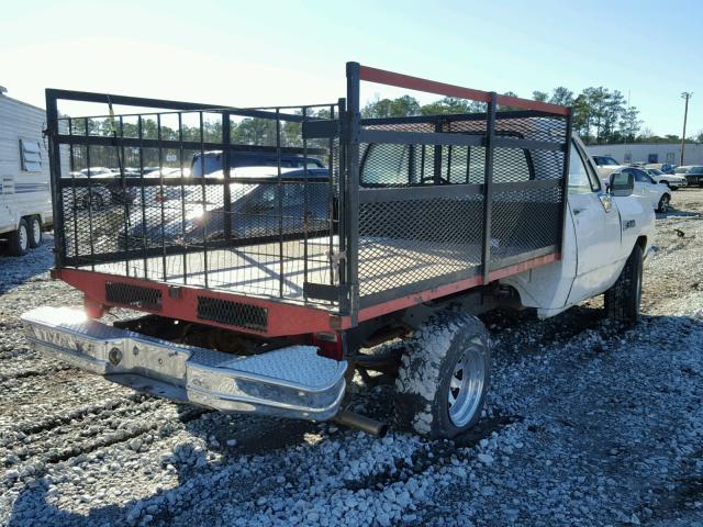 1B7GE16X6LS693546 - 1990 DODGE D-SERIES D WHITE photo 4