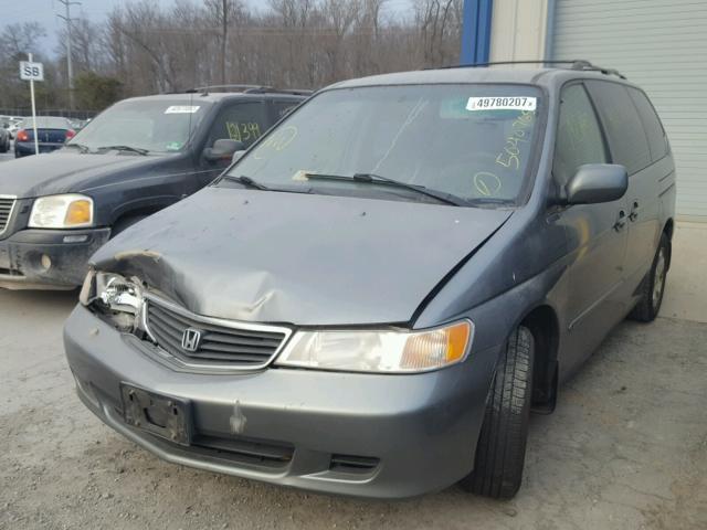 2HKRL1862YH601843 - 2000 HONDA ODYSSEY EX SILVER photo 2