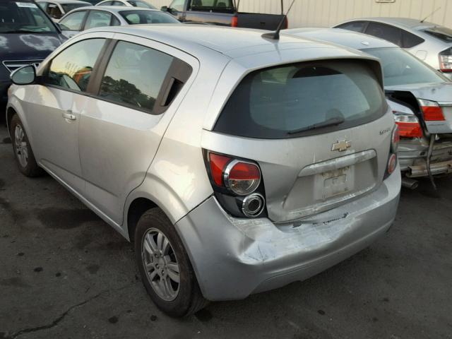 1G1JB6SHXC4111813 - 2012 CHEVROLET SONIC LS SILVER photo 3