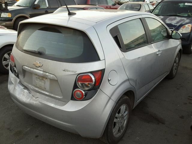 1G1JB6SHXC4111813 - 2012 CHEVROLET SONIC LS SILVER photo 4