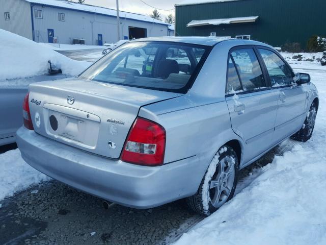 JM1BJ225330198328 - 2003 MAZDA PROTEGE DX GRAY photo 4