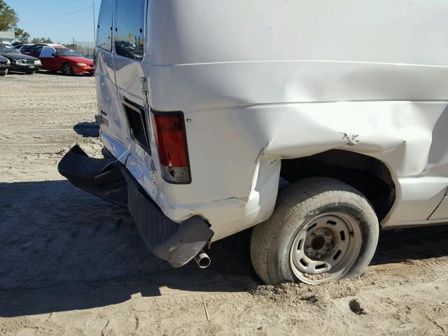 1FTRE14W25HA25052 - 2005 FORD ECONOLINE WHITE photo 9