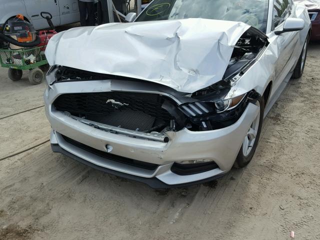 1FA6P8AM6G5245166 - 2016 FORD MUSTANG GRAY photo 9