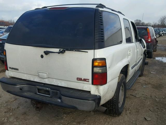 1GKEK13T05R137846 - 2005 GMC YUKON WHITE photo 4