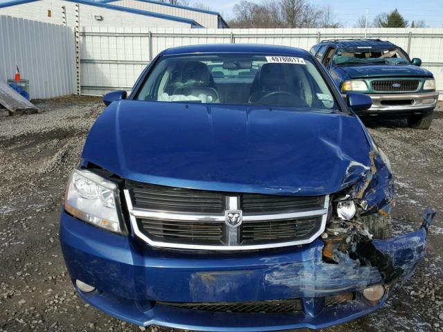 1B3CC5FBXAN159690 - 2010 DODGE AVENGER R/ BLUE photo 9