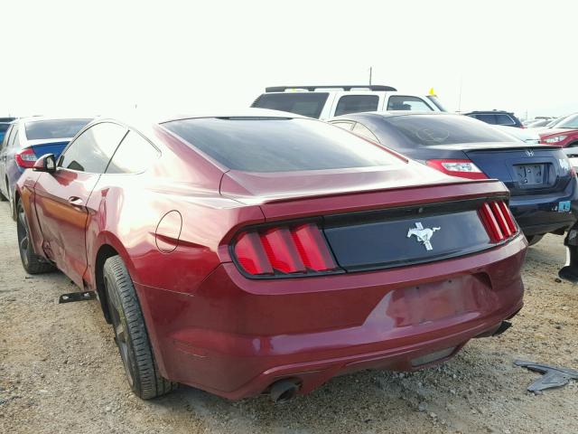 1FA6P8AM5F5369590 - 2015 FORD MUSTANG RED photo 3