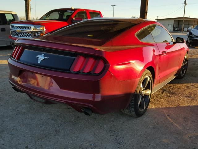 1FA6P8AM5F5369590 - 2015 FORD MUSTANG RED photo 4