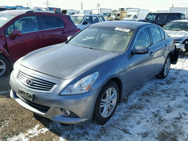 JN1CV6ARXDM761828 - 2013 INFINITI G37 GRAY photo 2