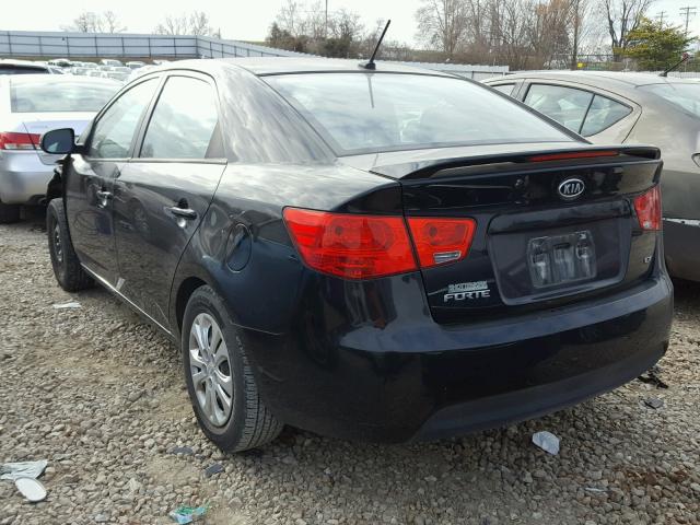 KNAFU4A24C5628878 - 2012 KIA FORTE EX BLACK photo 3