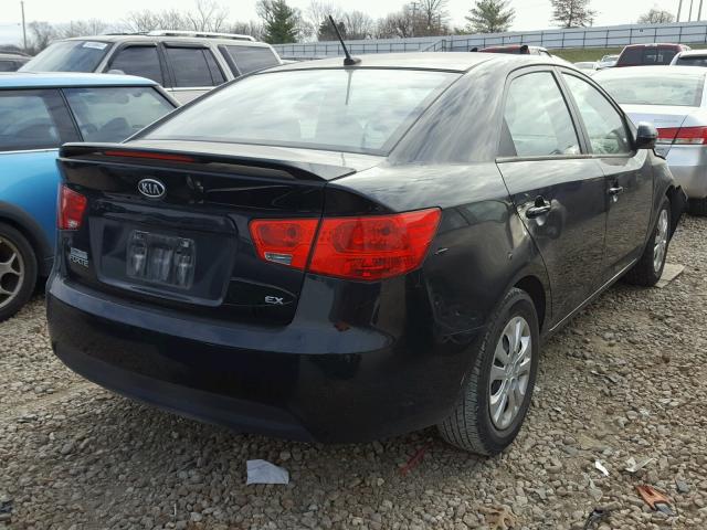 KNAFU4A24C5628878 - 2012 KIA FORTE EX BLACK photo 4