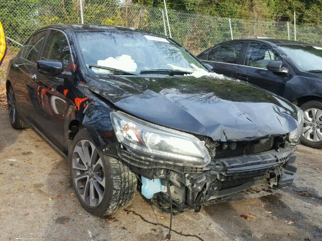 1HGCR2F56EA263467 - 2014 HONDA ACCORD SPO BLACK photo 1